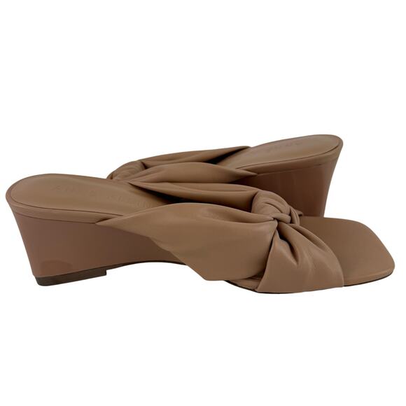 ANNE KLEIN IFLEX GARTH SLIP ON WEDGE SANDALS IN TAN NWOB‎ WOMEN'S SIZE 8M - Picture 8 of 11